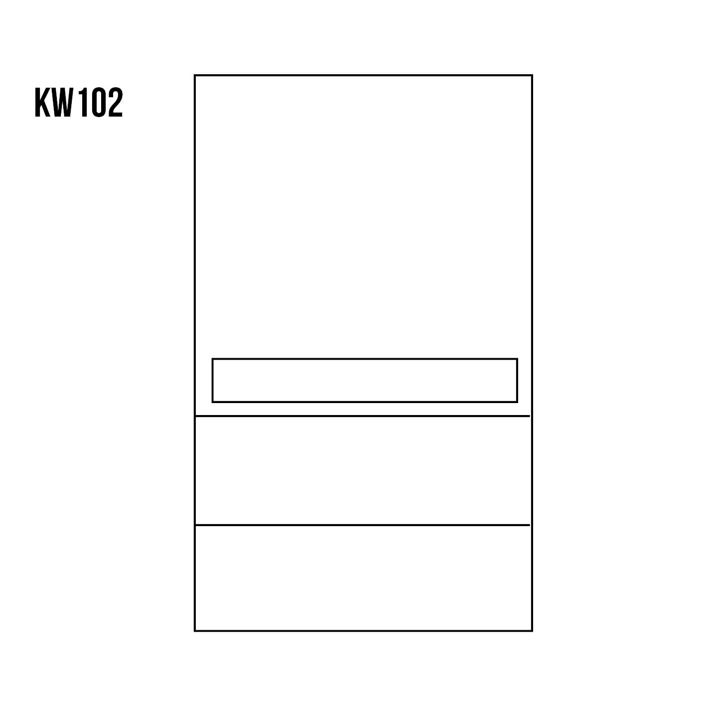 Vitrína borovicová KW102 - prírodný, S92, V190, H47