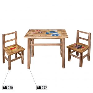 Detský drevený stolík AD232