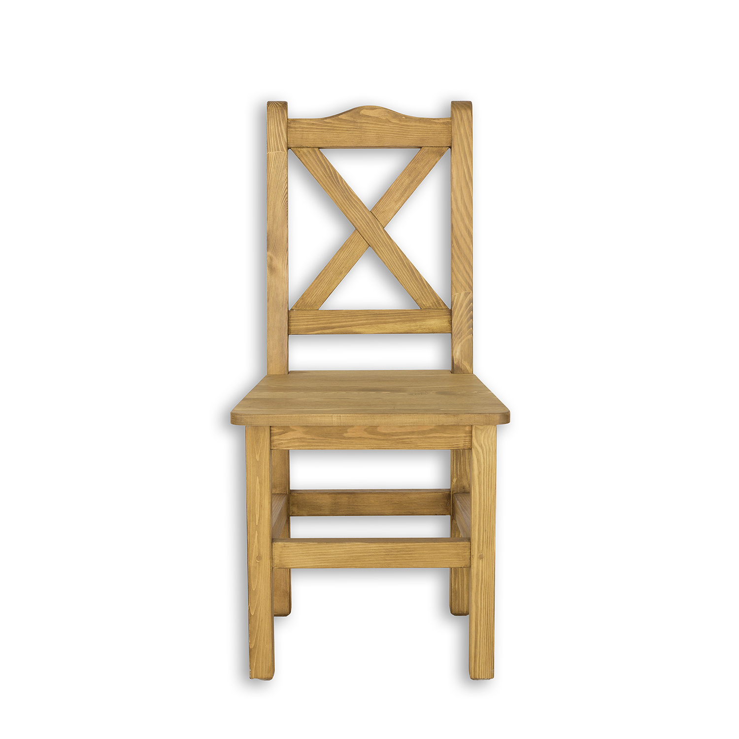 Borovicová stolička KT700 - svetlý vosk, S46, V96, H51