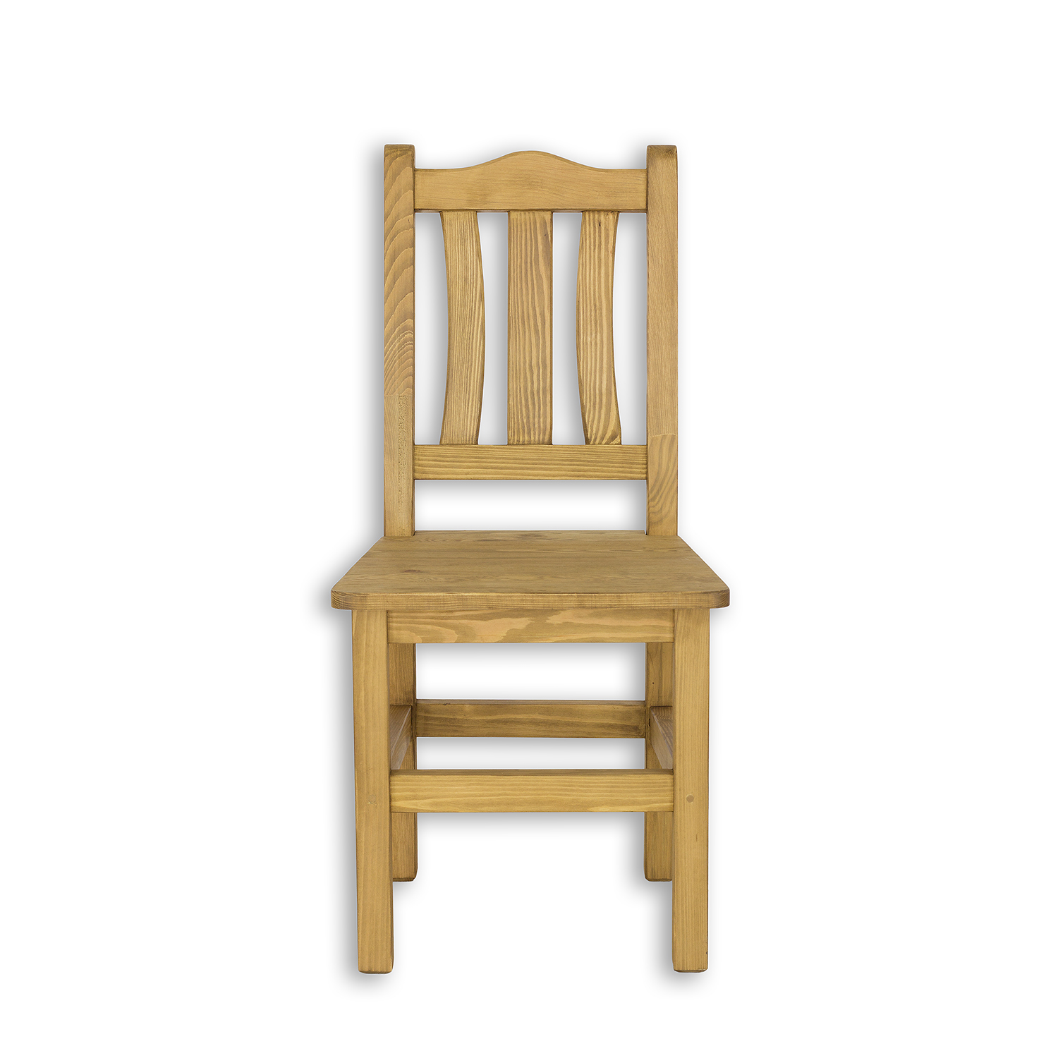Borovicová stolička KT703 - bielený vosk, S46, V96, H51