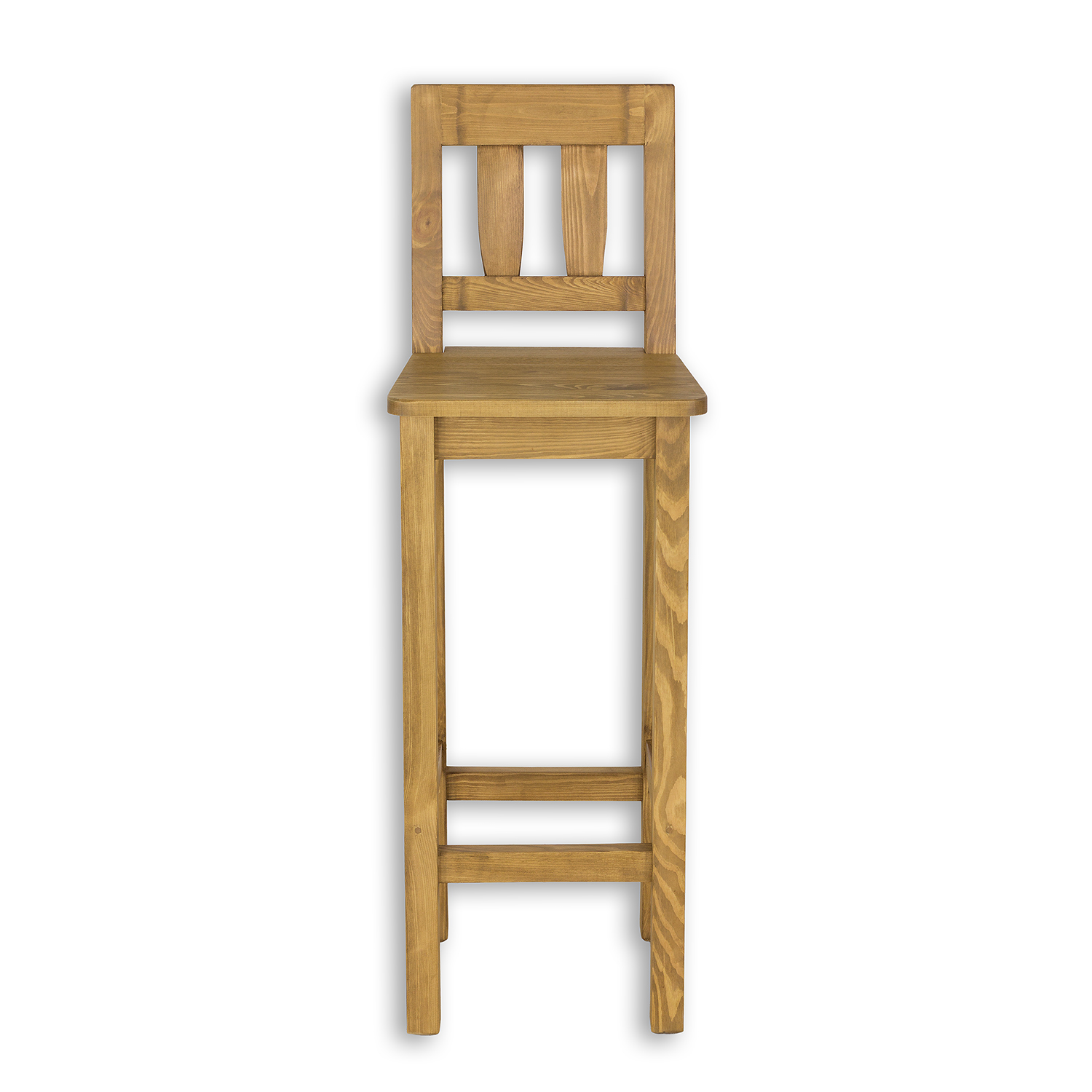 Borovicová stolička KT708 - svetlý vosk, S38, V115, H43