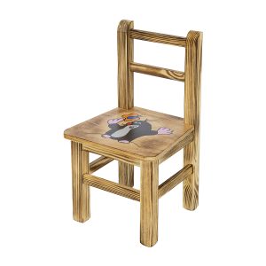 Detská drevená stolička AD230 - Krtko