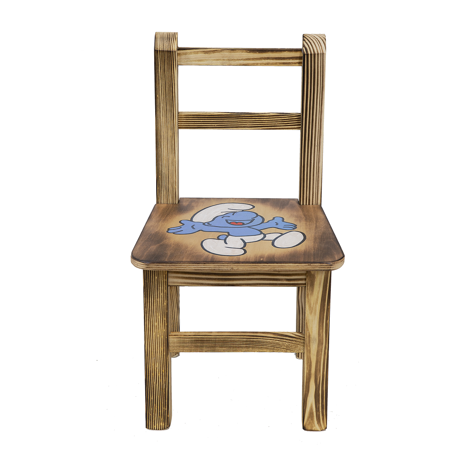 Detská drevená stolička AD230 - Šmolko