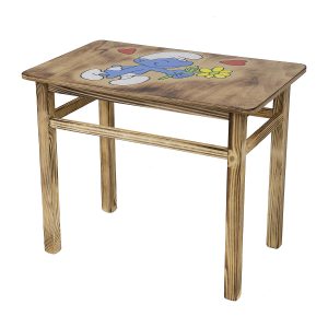 Detský drevený stolík AD232 - Šmolko