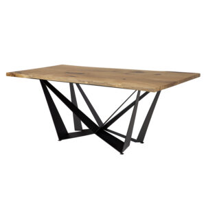 Stôl kovovo - dubový ST358